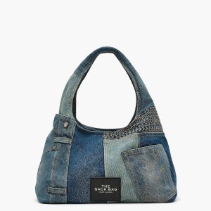 The Deconstructed Denim Sack Bag