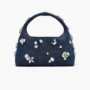 The Gem Denim Mini Sack Bag