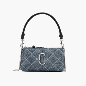 The Quilted Denim Snapshot Convertible Shoulder Bag