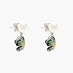 Hattie Stewart X Marc Jacobs Butterfly Pearl Earrings