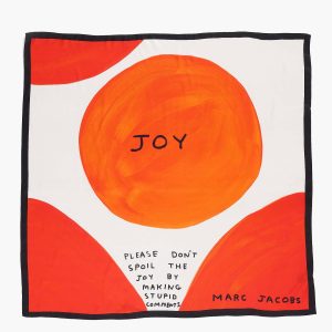 David Shrigley X Marc Jacobs Joy Silk Scarf