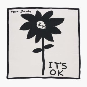 David Shrigley X Marc Jacobs It's Ok Silk Scarf