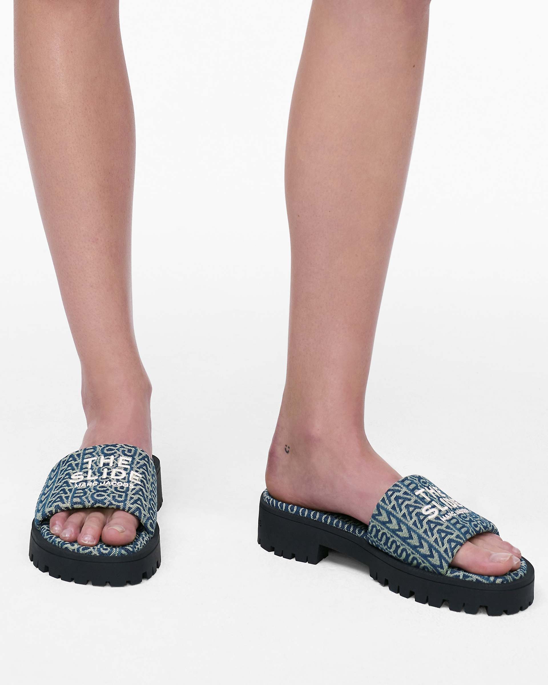 The Denim Monogram Lug Sole Slide - Image 2