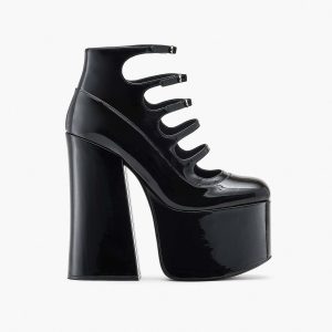 The Patent Leather Kiki Ankle Boot