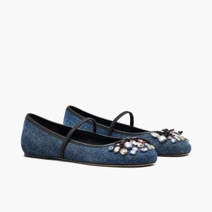 The Gem Denim Sabrina Ballerina