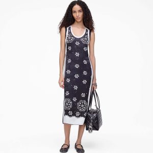Trompe L'Oeil Eyelet Dress