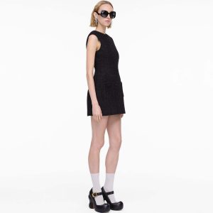 Sculptural Tweed Dress