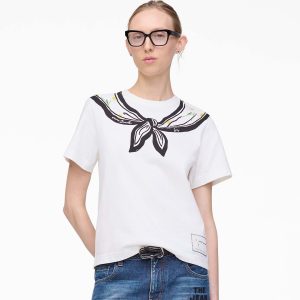 Trompe L'Oeil Scarf Baby Tee