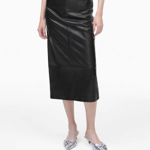 Leather Slim Skirt