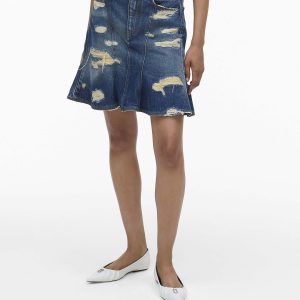 The Rip And Repair Fluted Mini Skirt