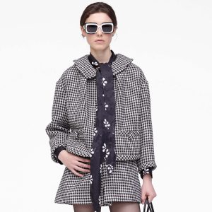 Gingham Tweed Jacket