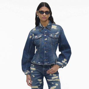 The Rip And Repair Fluted Denim Jacket