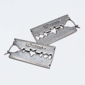 RAZOR BLADE EARRINGS