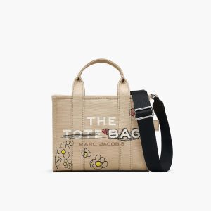 The Daisy Doodle Canvas Small Tote Bag