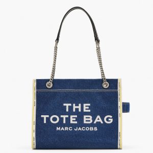 The Denim Chain Medium Tote Bag