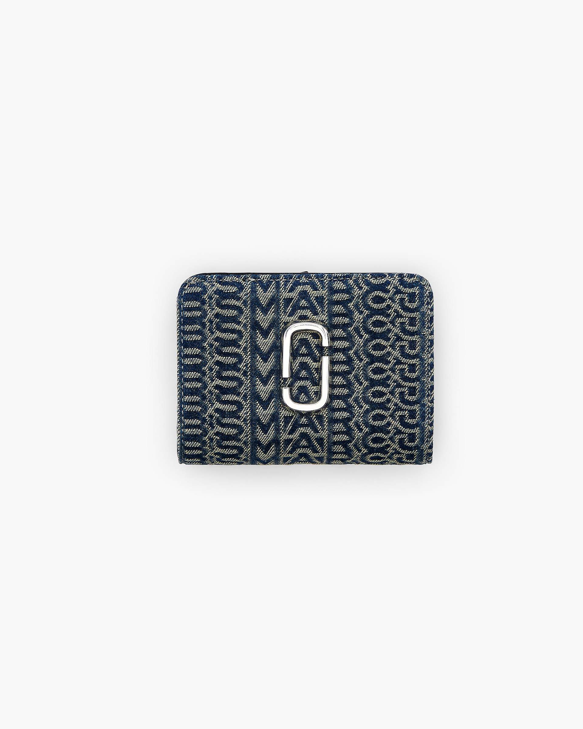 The Monogram Denim J Marc Mini Compact Wallet