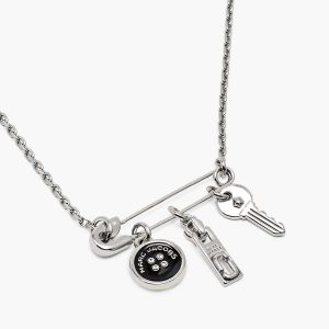 Button Charm Necklace
