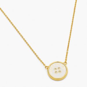 The Button Pendant Necklace
