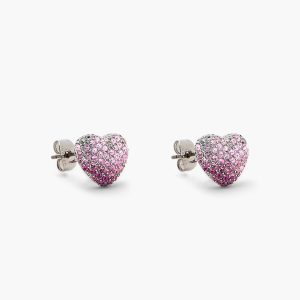 The Heart Balloon Pave Earrings
