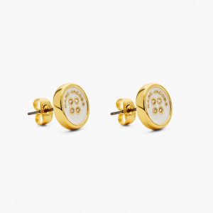 The Button Stud Earrings